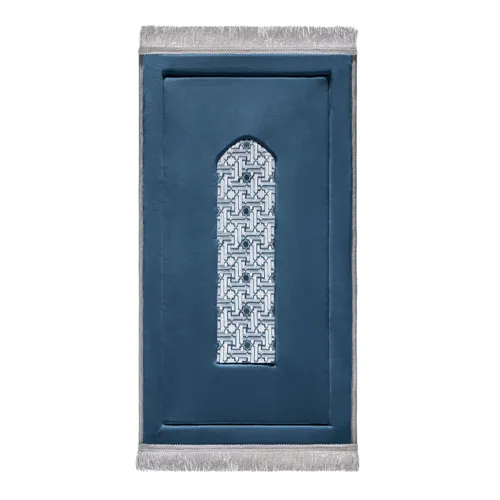 Urban Rug UK Royal Blue Design – Gewatteerd & Geborduurd Gebedskleed voor Volwassenen Urban Rug UK Royal Blue Design – Gewatteerd & Geborduurd Gebedskleed voor Volwassenen