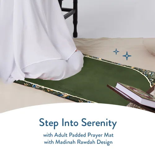 Urban Rug UK Madinah Design – Gewatteerd Gebedskleed voor Volwassenen