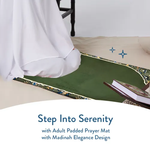 Urban Rug UK Madinah 2 Elegance Design – Gewatteerd Gebedskleed voor Volwassenen