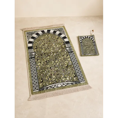 Rawdah Pocket Gebedskleed met Tasje – Reisgebedskleed 112 × 63 cm Rawdah Pocket Gebedskleed met Tasje – Reisgebedskleed 112 × 63 cm