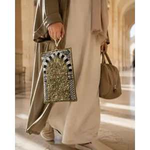 Rawdah Pocket Gebedskleed – Compact Reismodel met Tasje Rawdah Pocket Gebedskleed – Compact Reismodel met Tasje