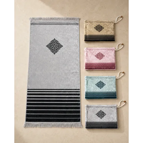 Mizan Pocket Gebedskleed met Tasje – Reisgebedskleed 112 × 63 cm Mizan Pocket Gebedskleed met Tasje – Reisgebedskleed 112 × 63 cm