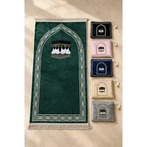 Kaaba Pocket Gebedskleed met Tasje – Compact Reismodel – 6 Kleuren Kaaba Pocket Gebedskleed met Tasje – Compact Reismodel – 6 Kleuren