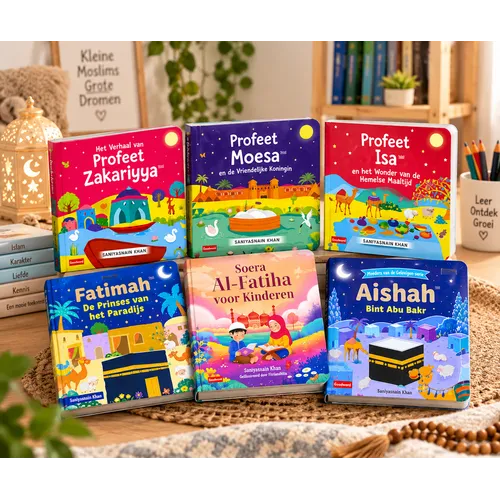 Goodword Books Boekenbundel Profeten & Inspirerende Vrouwen – Set van 6 Islamitische Kinderboeken (Zakariyya, Moesa, Isa, Fatimah, Soera Al-Fatiha, Aishah bint Abu Bakr) Goodword Books Boekenbundel Profeten & Inspirerende Vrouwen – Set van 6 Islamitische Kinderboeken (Zakariyya, Moesa, Isa, Fatimah, Soera Al-Fatiha, Aishah bint Abu Bakr)