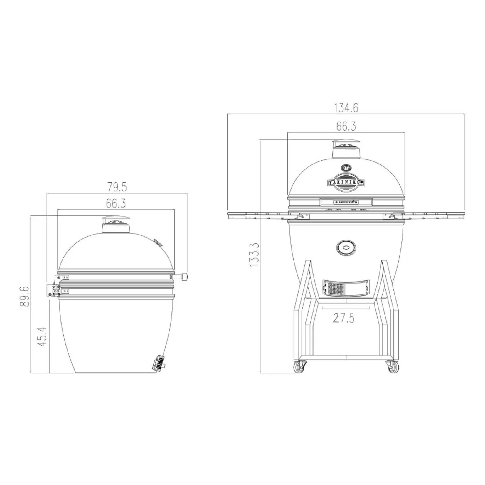 Yakiniku XLarge Kamado grill + Pro Set