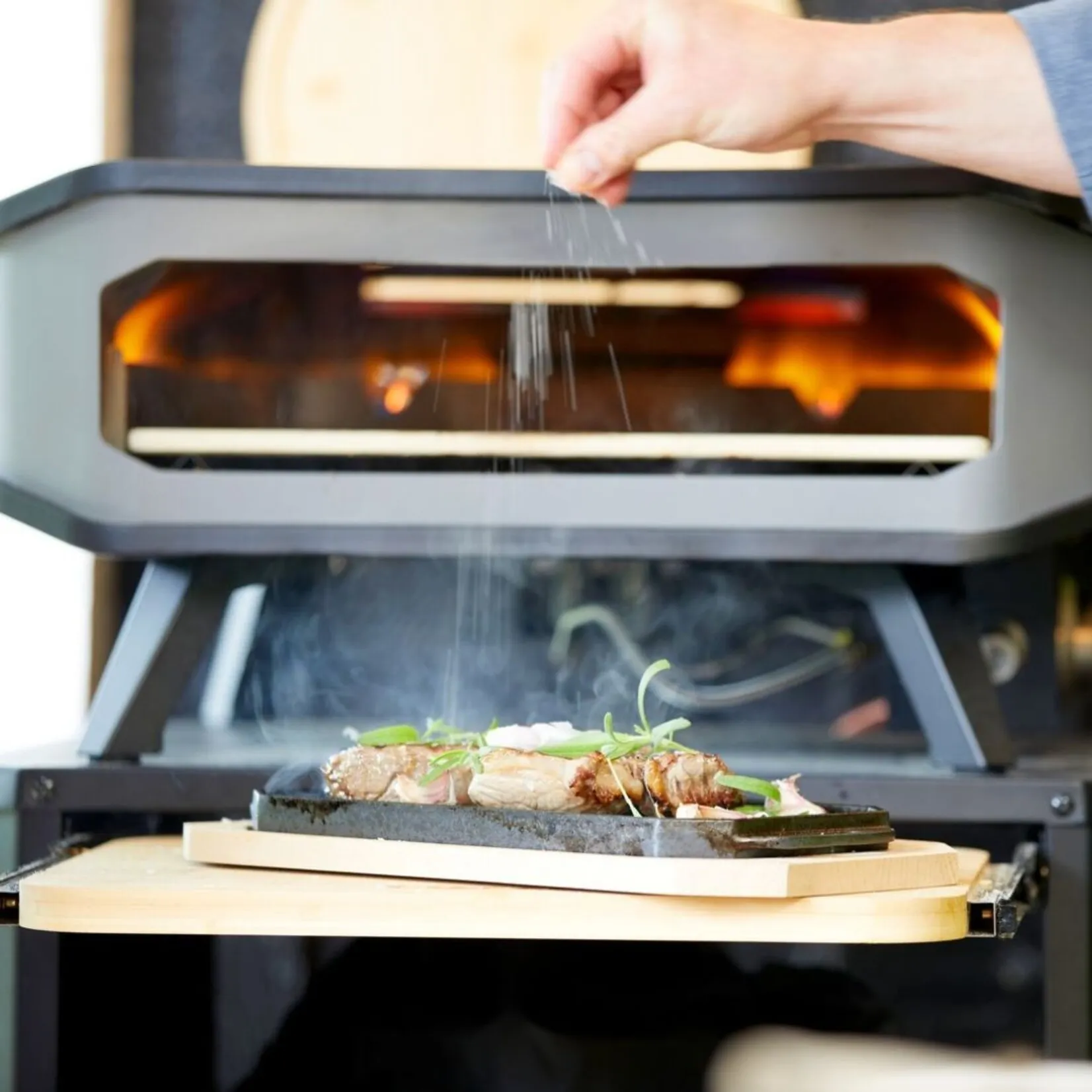 Cozze Pizzaoven Gas 17" (43cm) met Thermometer en Pizzasteen 30 Mbar 5.0 KW