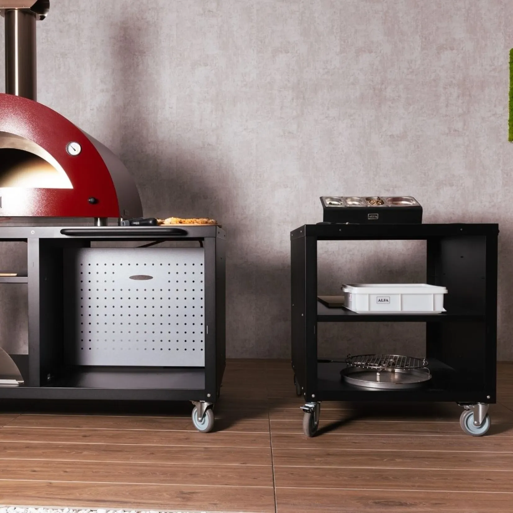 Alfa Forni Multi Functionele Tafel Frame 80 cm - Zwart