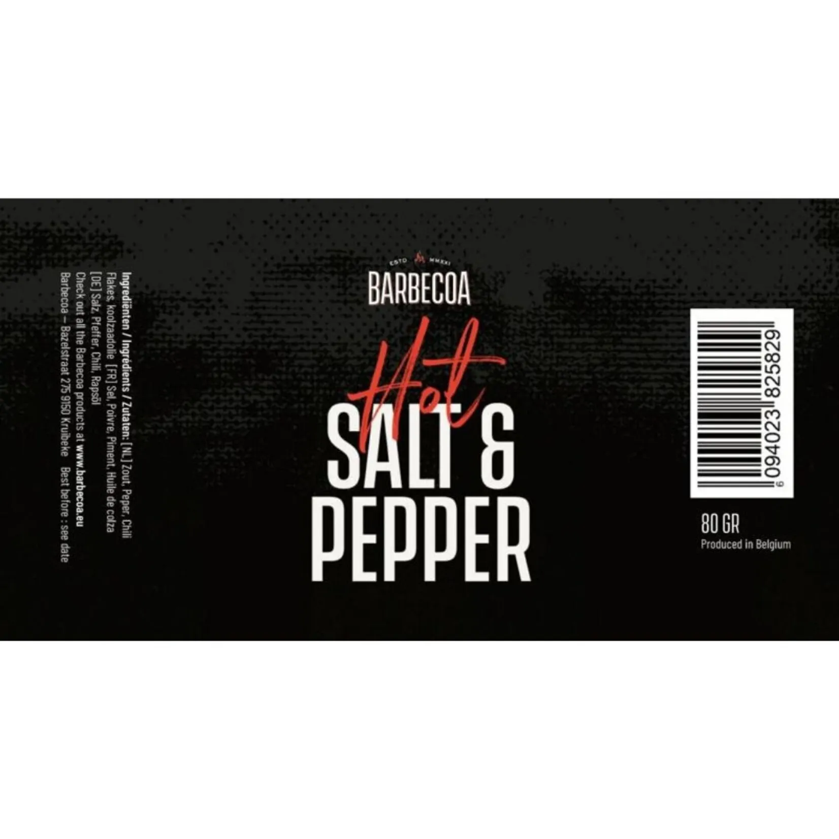 Barbecoa Hot Salt & Pepper molen