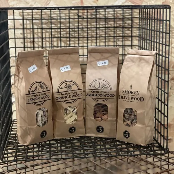 Smokey Olive Wood Rooksnippers Pakket 4 stuks