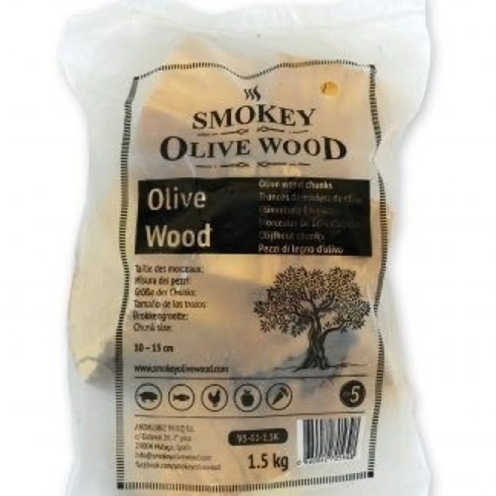 Smokey Olive Wood Rookchunks Pakket 3 stuks