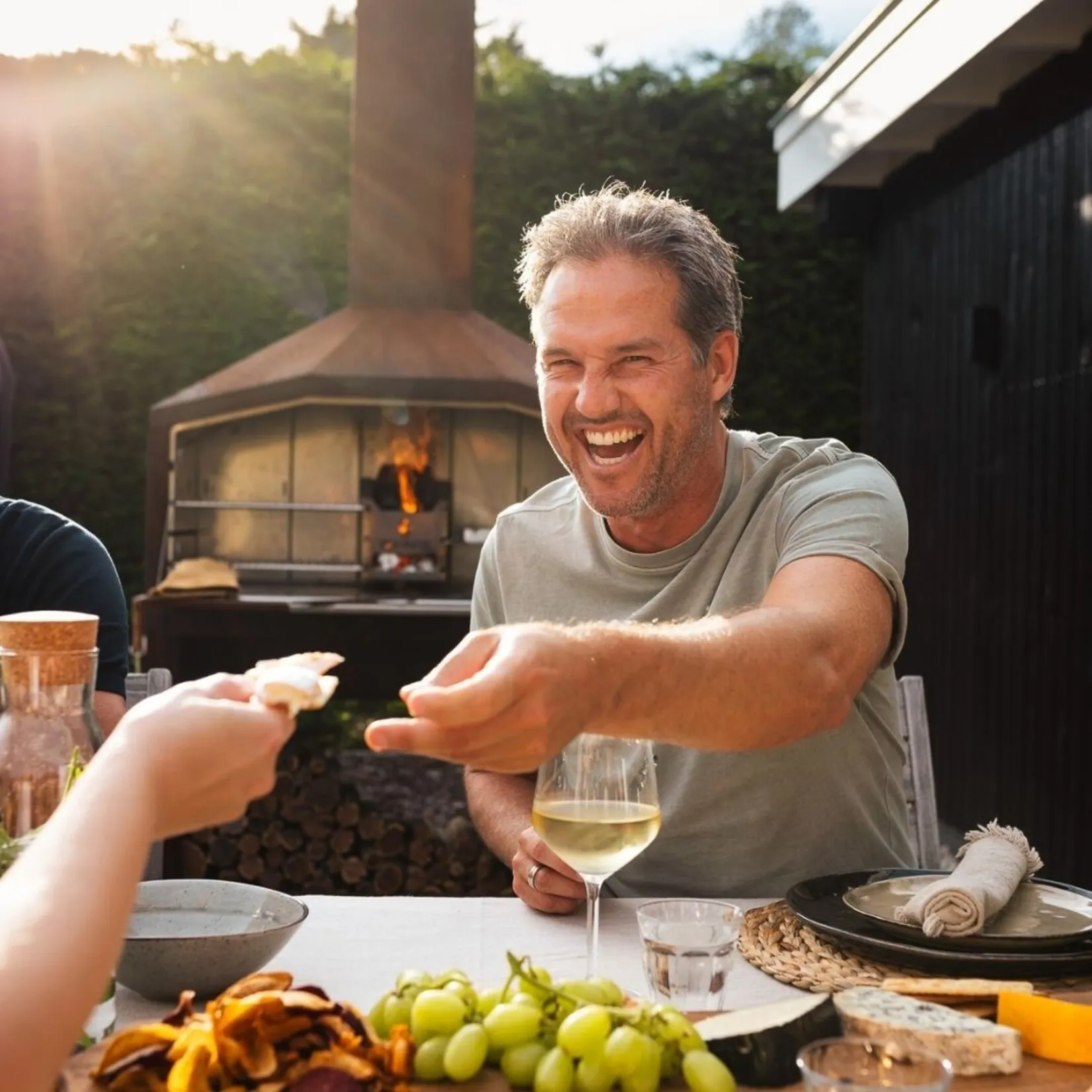Braaimaster Freestanding duo corten - excl. onderstel