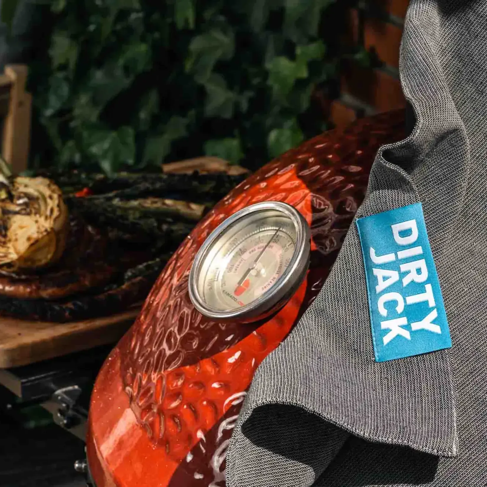 Dirty Jack Kookdoek  Charcoal - Blauw etiket