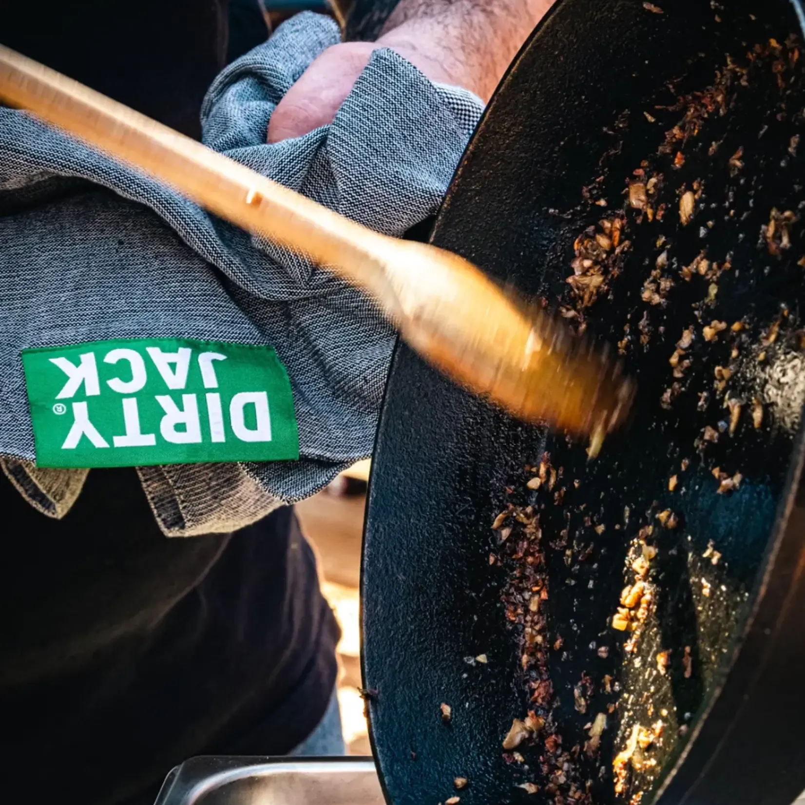 Kookdoek  Charcoal - Groen etiket