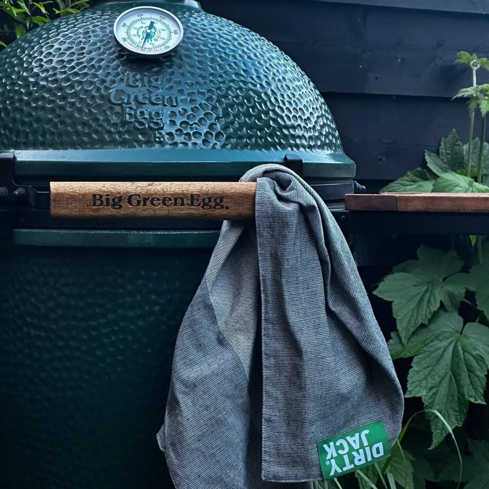 Kookdoek  Charcoal - Groen etiket