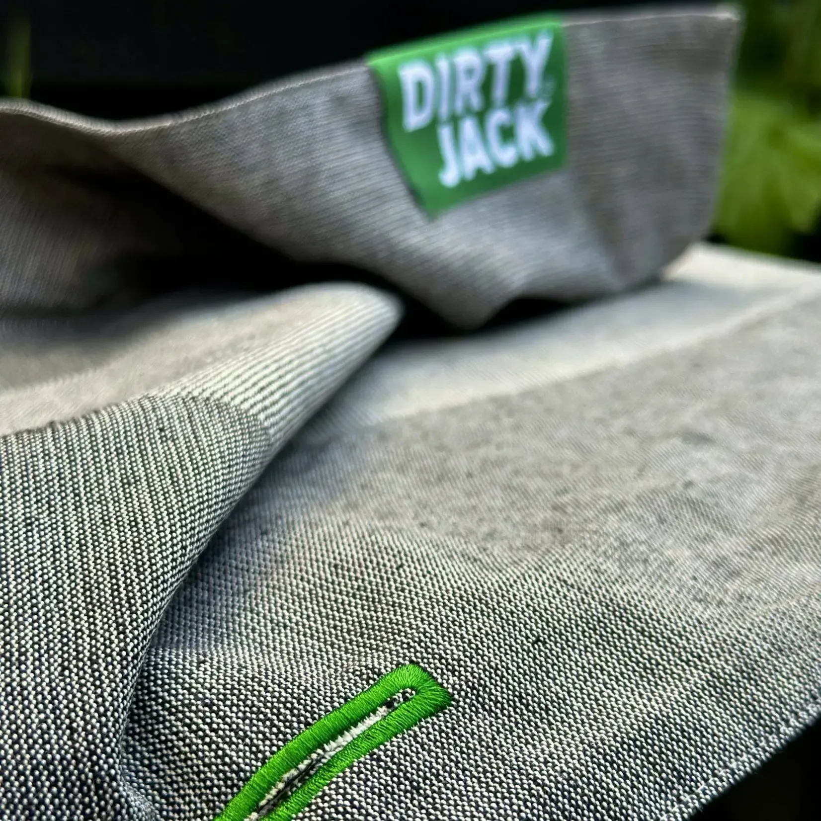 Kookdoek  Charcoal - Groen etiket