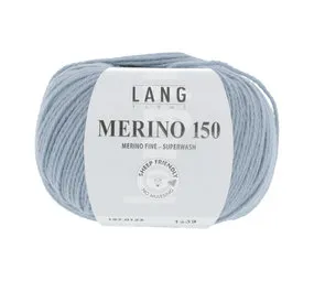 LANG Yarns Merino 150  197.0123 zilvergrijs