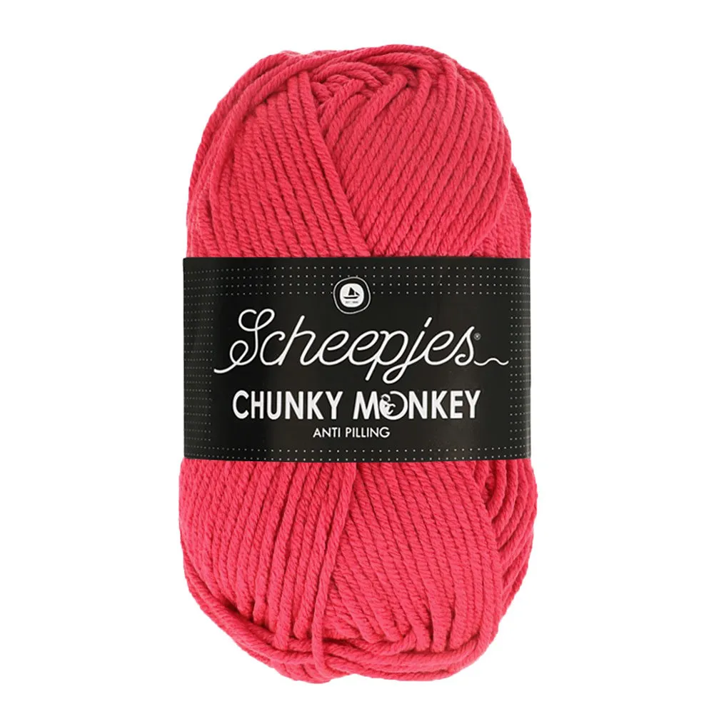 Scheepjes Scheepjes Chunky Monkey 1083 Candy Apple Scheepjes Scheepjes Chunky Monkey 1083 Candy Apple