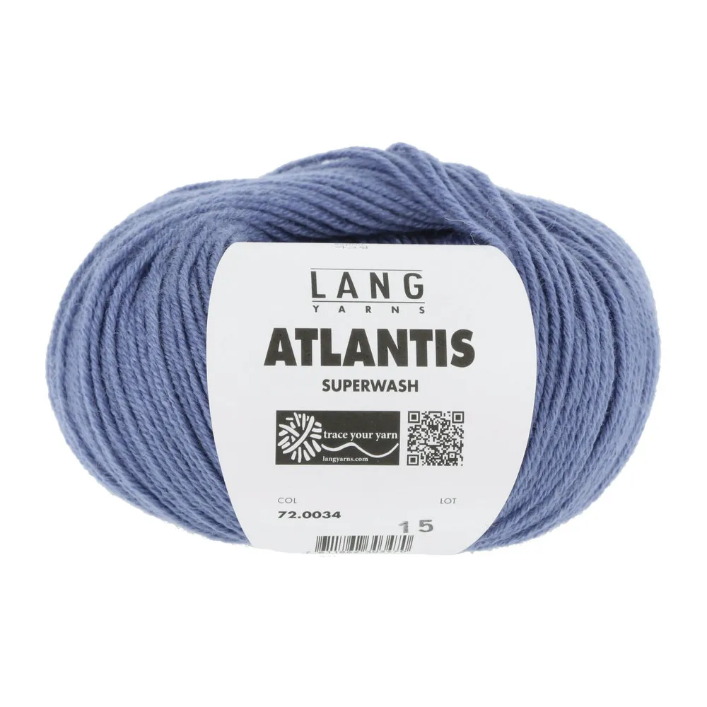 LANG Yarns LANG Yarns Atlantis 034 blauw LANG Yarns LANG Yarns Atlantis 034 blauw