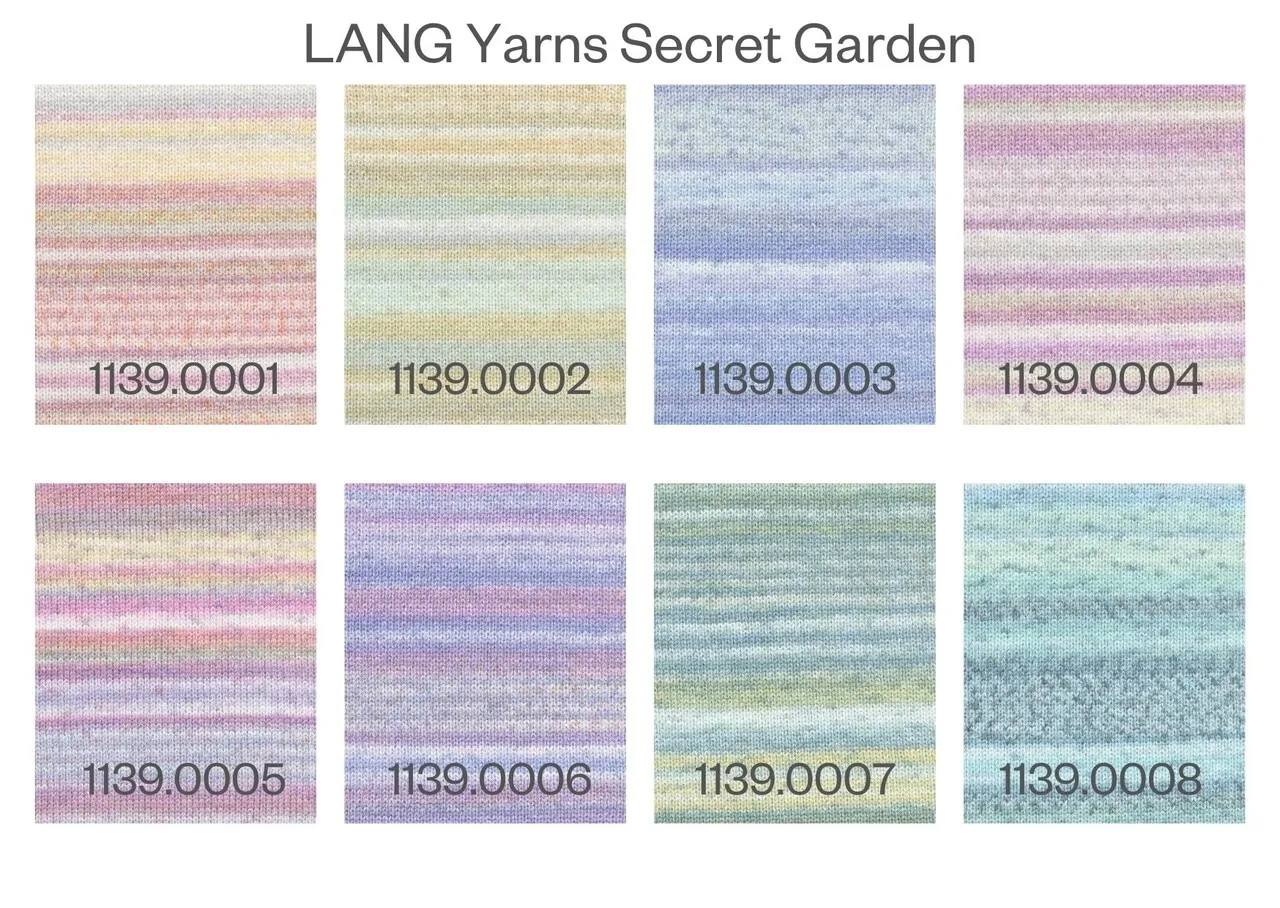 LANG Yarns haakpakket sjaal Liya Secret Garden LANG Yarns haakpakket sjaal Liya Secret Garden