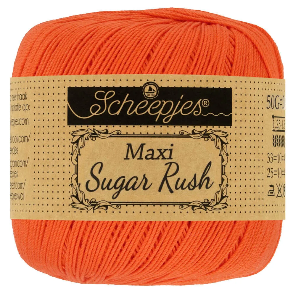 Scheepjes Maxi Sugar Rush 189 royal orange (50 gram) Scheepjes Maxi Sugar Rush 189 royal orange (50 gram)