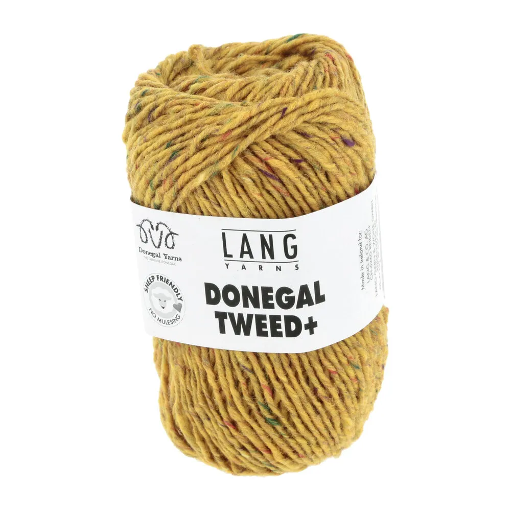 LANG Yarns Lang Yarns Donegal Tweed + 0014 geel LANG Yarns Lang Yarns Donegal Tweed + 0014 geel