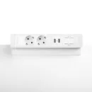 Ergopro Desk Up 2.0 - 2x Strom, 2x USB-Ladegerät & 2x Keystone weiß