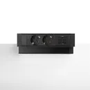 Ergopro Desk up 2.0 - 2x 230V & 2x Keystone schwarz