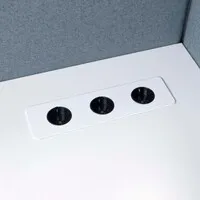 Götessons Table Top Slim 3-fach Einbau-Steckdosenleiste Schreibtisch
