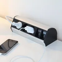 Götessons Office power dock data tischaufsatzsteckdose – 3x strom und 2x rj45