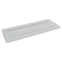 Axessline QuickBox Einbausteckdose mit 3x Steckdosen und 2x USB-Ladeanschluss silbergrau