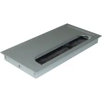 Rectangle XS Aluminium Kabeldurchführung - 80 x 160 x 16 mm