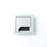 Aluminium Kabeldurchführung square S - 80 x 80 x 16 mm