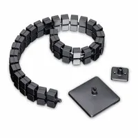 Ergopro Square Kabelschlauch + Fuß schwarz
