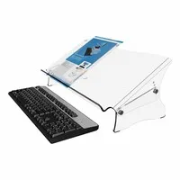 Dataflex Addit ergodoc® höhenverstellbarer dokumentenhalter aus acryl mit erhöhtem fuss - 49.410