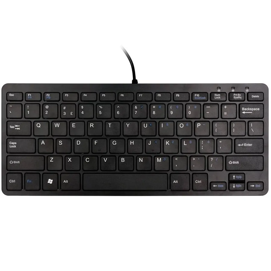 R-Go Ergo Compact schwarz – Ergonomische Tastatur