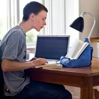 The Bookseat Buchständer und Tablet-Halterung, grau