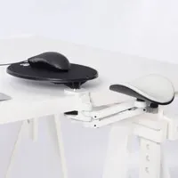 Ergorest ergonomische Armlehne + Mausablage grau-weiß