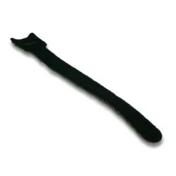 Marker Klett-Kabelbinder Schwarz (10 Stück)
