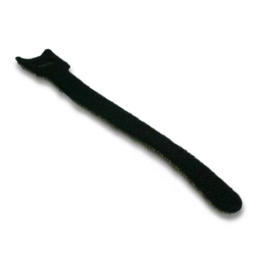 Marker Klett-Kabelbinder Schwarz (10 Stück)