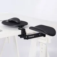 Ergorest ergonomische Armlehne + Mausablage, schwarz, lange Stütze