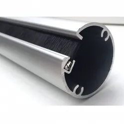 Ergopro Aluminium-Kabelsäule, silbergrau, Ø 50 x 3000 mm