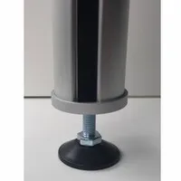 Ergopro Aluminium-Kabelsäule, silbergrau, Ø 50 x 3000 mm
