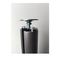 Ergopro Aluminium-Kabelsäule, silbergrau, Ø 50 x 3000 mm