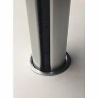 Ergopro Aluminium-Kabelsäule, silbergrau, Ø 50 x 3000 mm