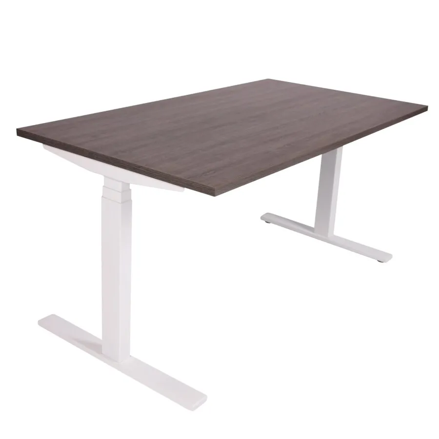 Ergopro NPR 1813 Sitz-Steh-Schreibtisch 62–127 cm inkl. kostenloser Montage – Weiß