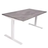 Ergopro NPR 1813 Sitz-Steh-Schreibtisch 62–127 cm inkl. kostenloser Montage – Weiß