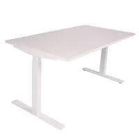 Ergopro NPR 1813 Sitz-Steh-Schreibtisch 62–127 cm inkl. kostenloser Montage – Weiß