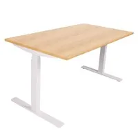 Ergopro NPR 1813 Sitz-Steh-Schreibtisch 62–127 cm inkl. kostenloser Montage – Weiß