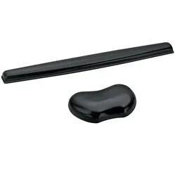 Fellowes Crystals Flex Handgelenkauflage für Maus und Tastatur schwarz