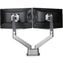 Ergopro Doppelmonitorarm mit Gasfeder, silbergrau
